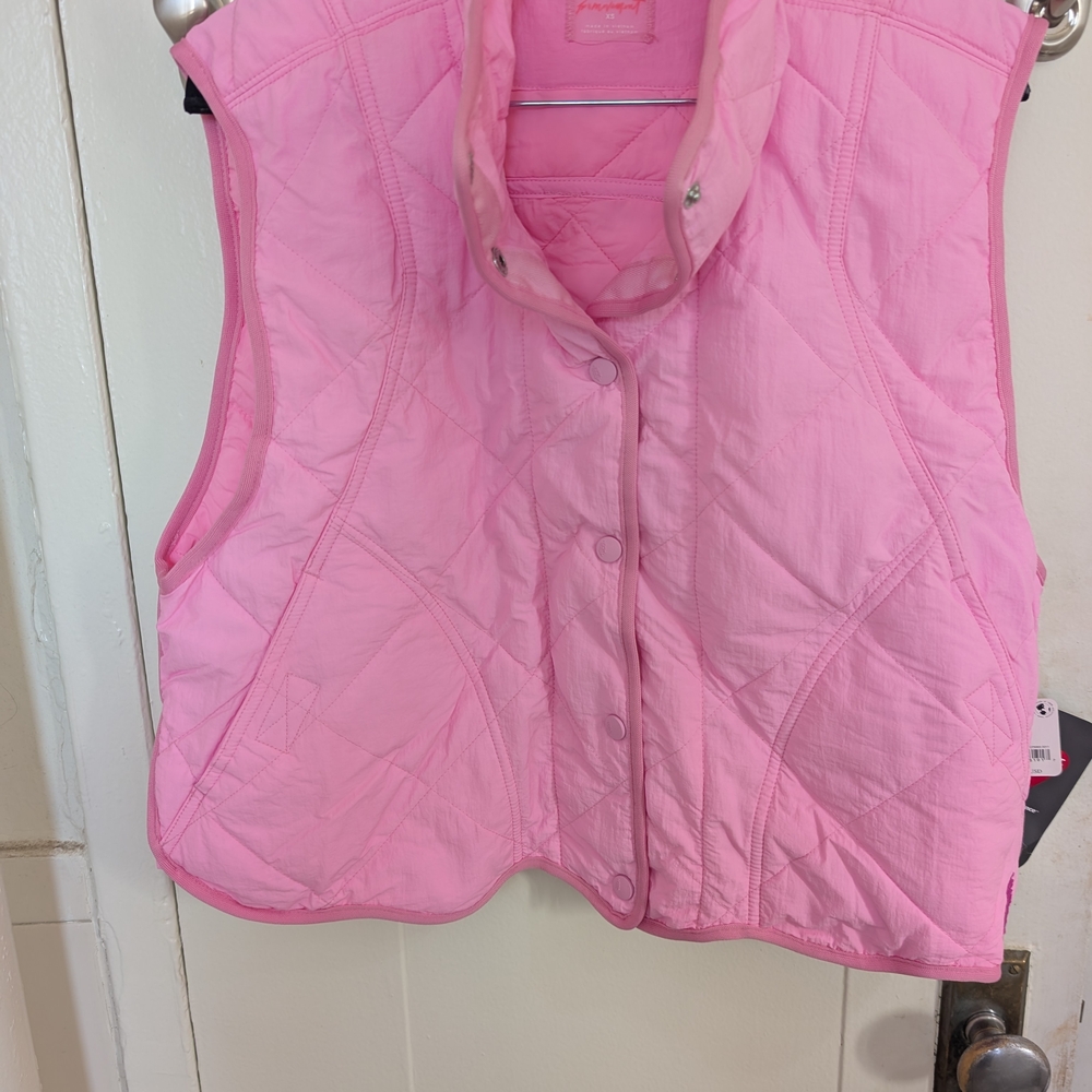 Pink Quilted Vest